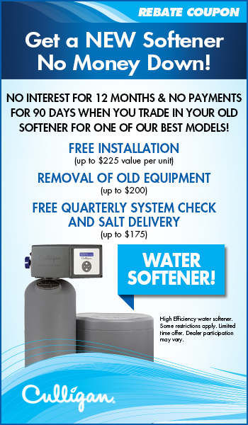 Get a NEW Softener No Money Down!