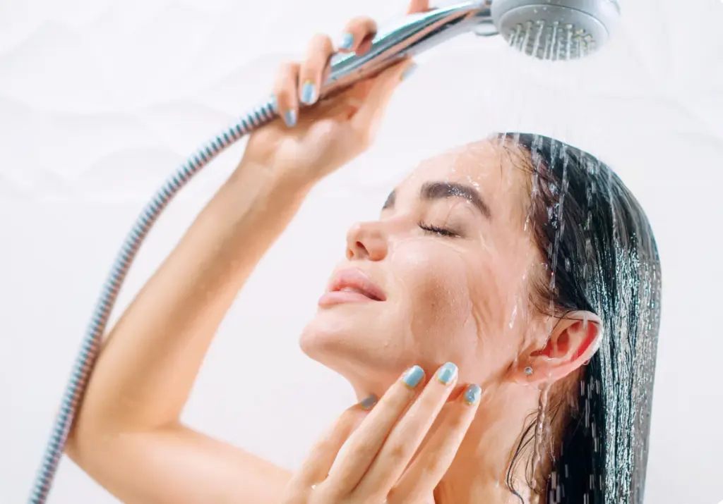 Woman Taking A Bath